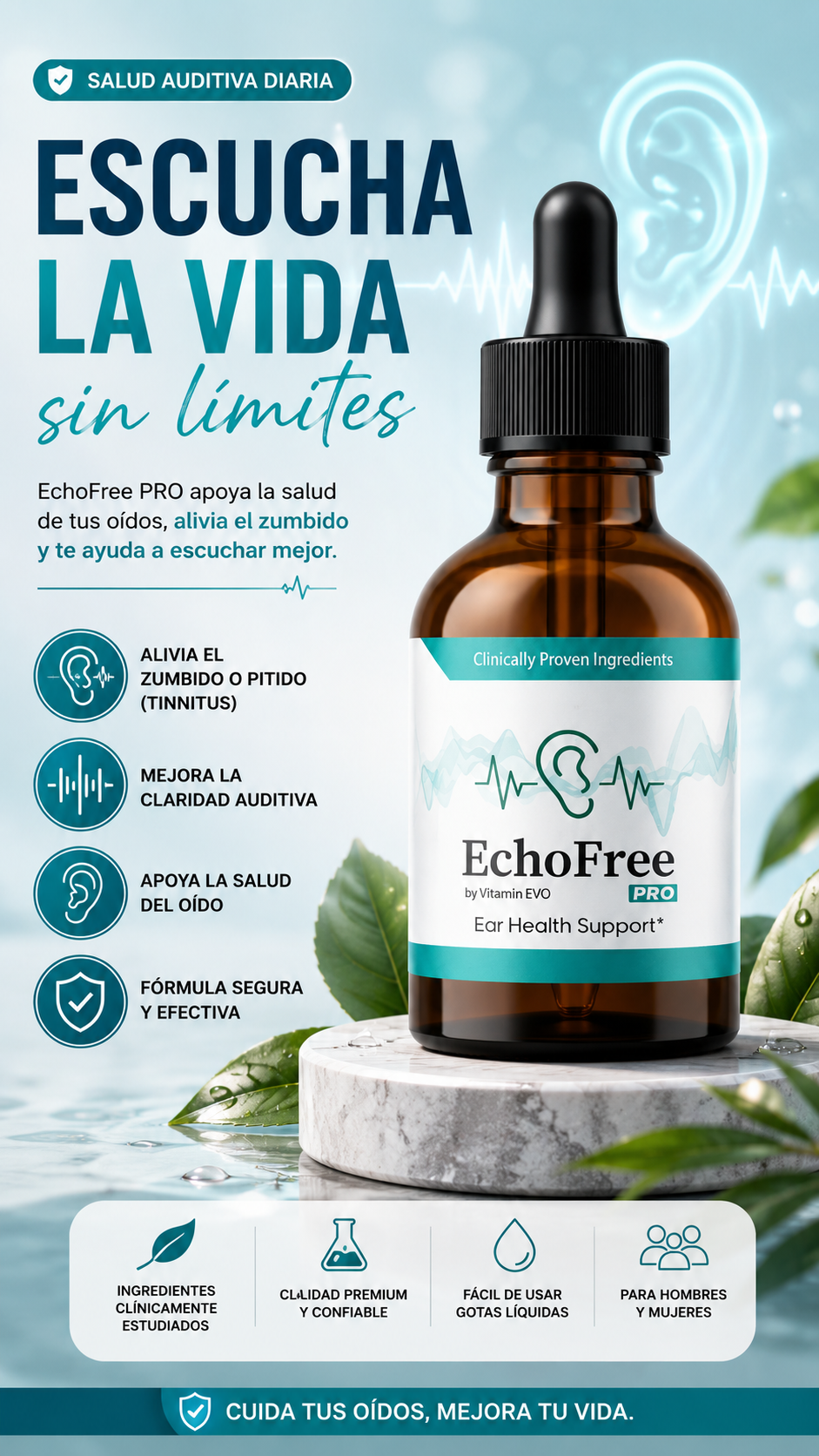 🌿 EchoFree PRO 👂 Gotas para la Salud Auditiva ✨ Alivia el Zumbido de Oídos 🚚 Envío Gratis a Toda Guatemala 🇬🇹 | 💵 Pago Contra Entrega