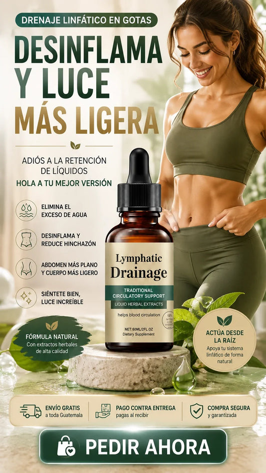 Drenaje desinflama y luce mas ligera