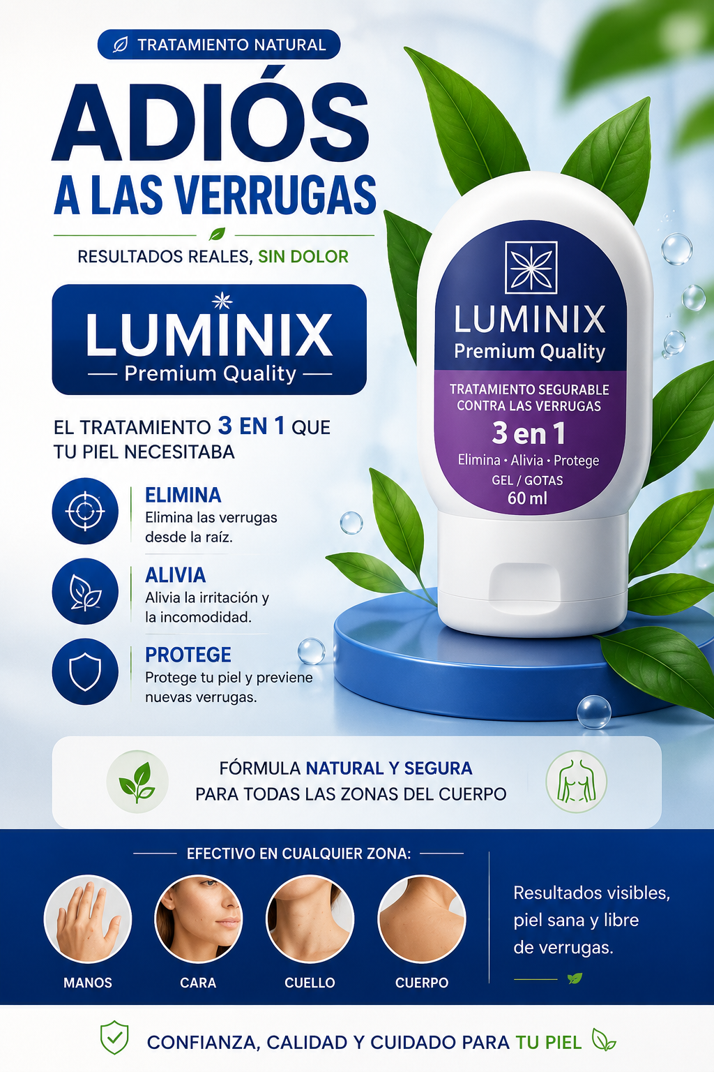 LUMINIX tratamiento contra verrugas