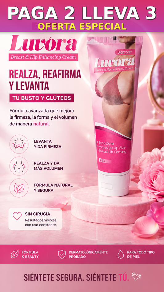 Luvora Crema Realzadora - PAGA 2 LLEVA 3